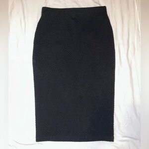 Apt. 9 Black Textured Pencil Skirt